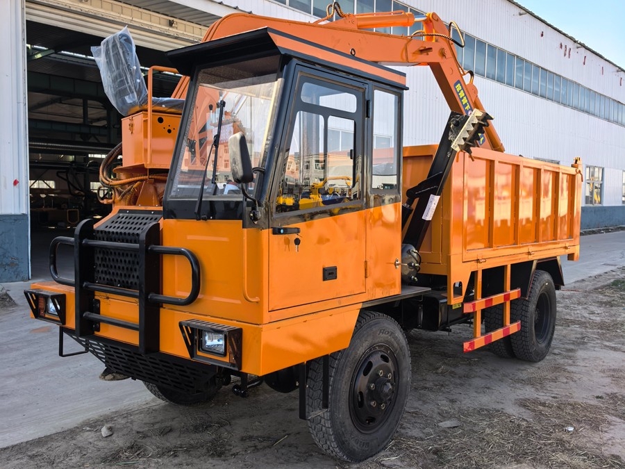 輪式隨車挖運輸車